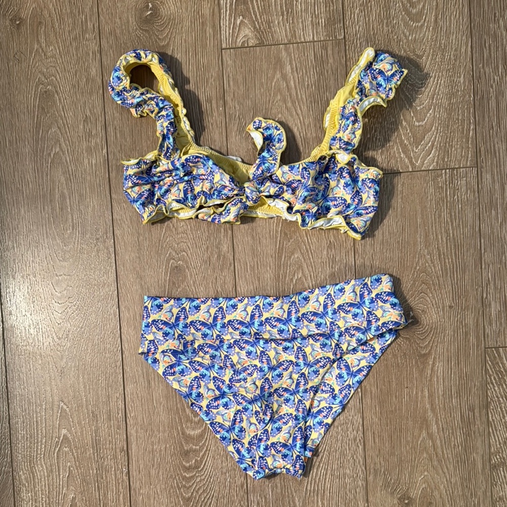 Frankie’s Floral Ruffle Bikini Set
